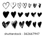 vector doodle hand drawn grunge ... | Shutterstock .eps vector #362667947