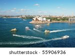 Sydney Opera House With Ferrys...