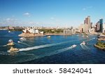 Sydney Opera House With Ferrys...