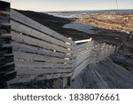 Small photo of Fence on the coast, Lille Malena Mountain, Nuuk, Sermersooq, Greenland