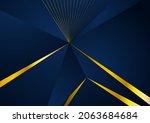 blue and golden geometric low... | Shutterstock .eps vector #2063684684