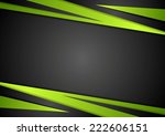 Black And Green Abstract Design....