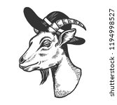 goat inbroad brim hat engraving ... | Shutterstock .eps vector #1194998527