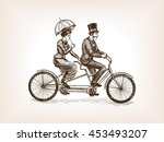 Vintage Lady And Gentleman Ride ...