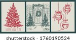 christmas pattern in sketch... | Shutterstock .eps vector #1760190524
