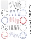 Vector Set Of Stamps And...