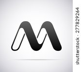 vector logo for letter m design ... | Shutterstock .eps vector #277829264