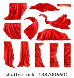 red curtain vectorized image.... | Shutterstock .eps vector #1387006601