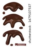 melted chocolate. chocolate... | Shutterstock .eps vector #1679107537