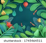 abstract plants and flowers... | Shutterstock .eps vector #1745464511