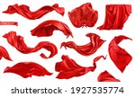 red curtain  superhero red cape ... | Shutterstock .eps vector #1927535774