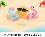 summer  beach holiday... | Shutterstock .eps vector #1955385184