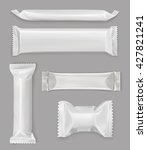 white polyethylene package ... | Shutterstock .eps vector #427821241