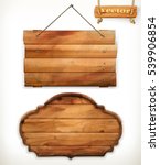 wooden board  old wood  vector | Shutterstock .eps vector #539906854