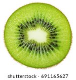 Slice Of Kiwi Fruit Isolated On ...