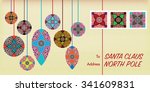 christmas mail envelope to... | Shutterstock .eps vector #341609831