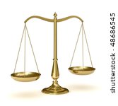 classic scales of justice ... | Shutterstock . vector #48686545