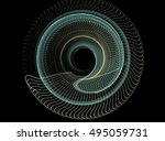 abstract computer generated... | Shutterstock . vector #495059731