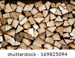 Pile Of Chopped Fire Wood...