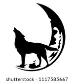 Wolf Howling Moon Silhouette Free Stock Photo - Public Domain Pictures