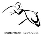Equestrian Sport Emblem   Black ...