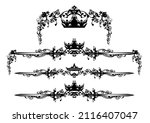 fairy tale royal crown  knight... | Shutterstock .eps vector #2116407047