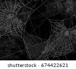 Spider Web Silhouette Against...