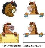 Horse Cartoon Mascot Characters ...