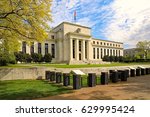 Federal Reserve building in Washington, DC., in the Spring