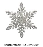 Photo of Blue glitter Christmas snowflake decorations | Free christmas ...