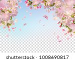 vector background with spring... | Shutterstock .eps vector #1008690817