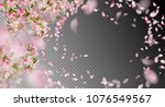 vector background with spring... | Shutterstock .eps vector #1076549567