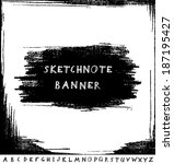 hand drawn sketchnote banner... | Shutterstock .eps vector #187195427