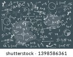 math chalkboard vector... | Shutterstock .eps vector #1398586361
