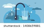 clean mineral mountain water... | Shutterstock .eps vector #1408659881