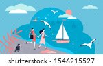 Seafront Vector Illustration....