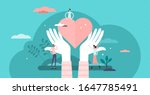love heart symbol with holding... | Shutterstock .eps vector #1647785491