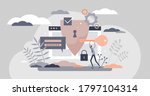 secure internet usage with... | Shutterstock .eps vector #1797104314