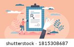 rx as medication prescription... | Shutterstock .eps vector #1815308687