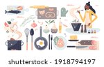 cooking set as household... | Shutterstock .eps vector #1918794197