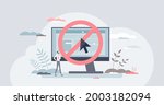 banned website and forbidden... | Shutterstock .eps vector #2003182094