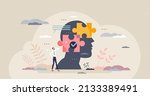 decision mind puzzle and... | Shutterstock .eps vector #2133389491