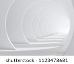 Abstract White Bent Tunnel ...
