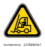 triangular yellow warning... | Shutterstock .eps vector #1278880567