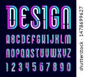 trendy font. new alphabet ... | Shutterstock .eps vector #1478699627