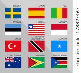 flags of world  flat vector... | Shutterstock .eps vector #178827467