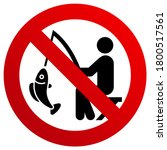 no fishing forbidden sign ... | Shutterstock .eps vector #1800517561