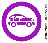 car  circle trendy icon on a... | Shutterstock .eps vector #1803907141