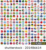 220 flags of the world ... | Shutterstock .eps vector #201486614