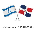 israel and the dominican... | Shutterstock .eps vector #2155108331